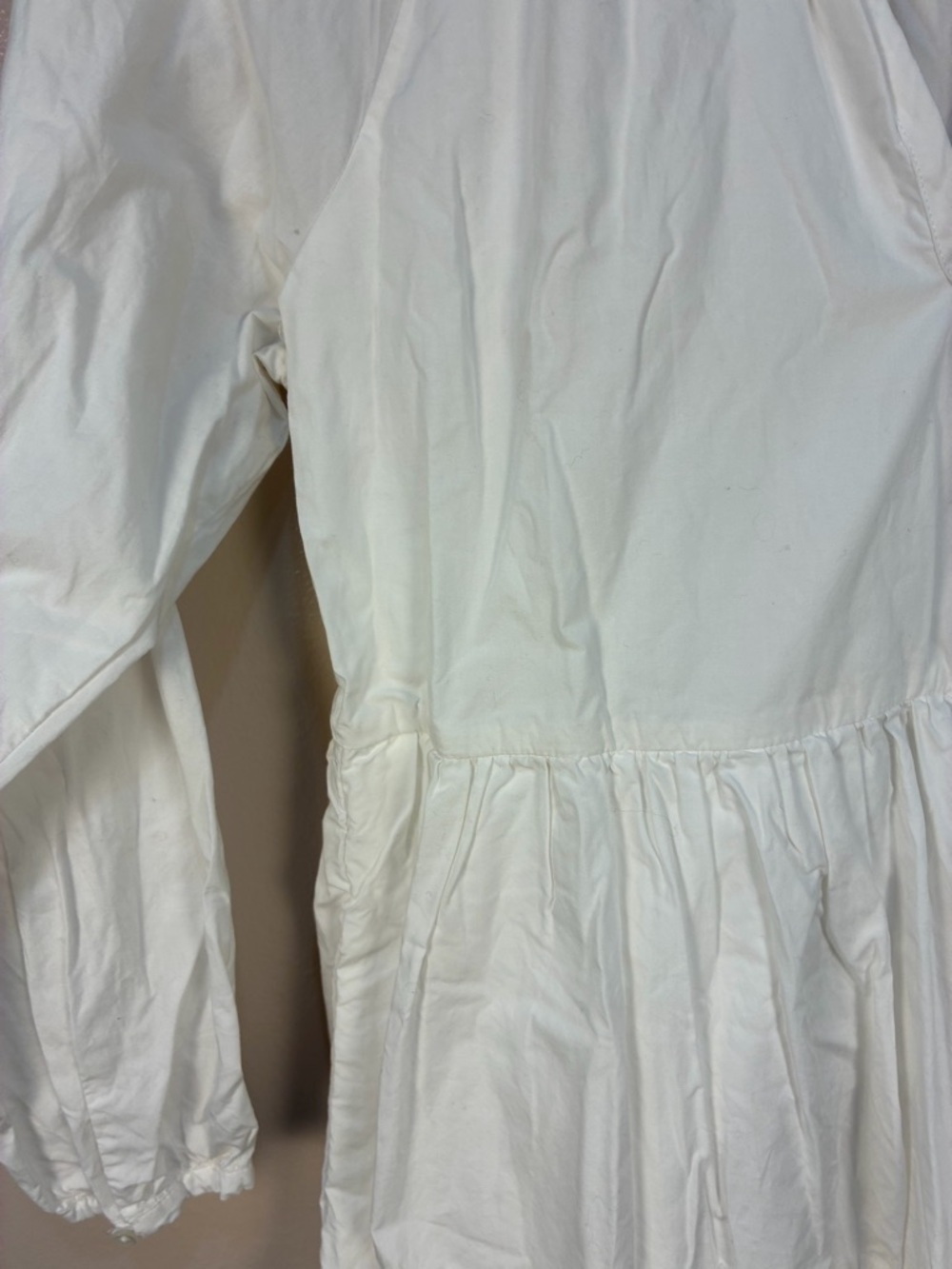 J.Crew White Cotton Tiered Dress - Picture 7 of 12